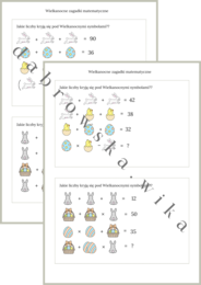 Wielkanocne zagadki matematyczne