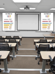 Duży Plakat ' The power of yet"| Idealna dekoracja do sali językowej i nie tylko| 12 elementów do złożenia