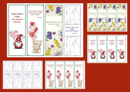 WALENTYNKI – zakładki do książek – zakładka – biblioteka – świetlica – wersja 3