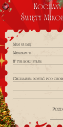 List do Świętego Mikołaja - dziewczynka i chłopiec