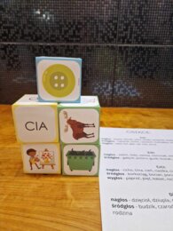 Kostki logopedyczne - szereg ciszący