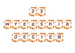 Girlanda, baner "23 września JESIEŃ"