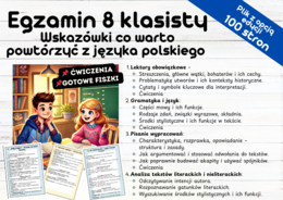 Egzamin 8 klasisty - Wskazówki co warto powtórzyć z języka polskiego