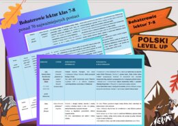 Bohaterowie lektur 7-8 (ponad 70 postaci)_Polski Level Up