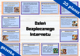 Dzień Bezpiecznego Internetu - gazetka, 20 plansz