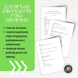 Scenariusz zakończenia roku szkolnego + plakaty miesięcy