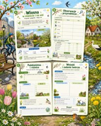 Wiosna w mieście i na wsi