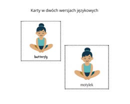 Summer Yoga for Kids - Memory Game - Letnia Joga dla dzieci - Gra - Karty Edukacyjne - ruch - 2 wersje językowe - angielski - polski