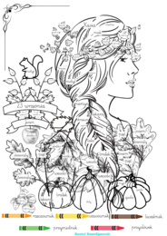 Jesień z częściami mowy