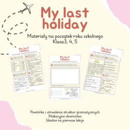 My last holiday - lekcja na początek września