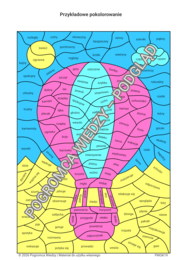 Wakacyjne części mowy - zestaw kart pracy + klucz odpowiedzi