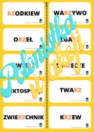 Domino ortograficzne z ,,RZ"