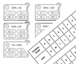 Cezarki - wersja z procentami