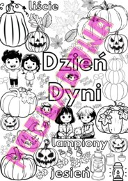 DZIEŃ DYNI - KOLOROWANKA XXL kolorowe dynie