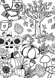 Kolorowanka XXL - jesień