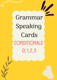 Conditionals/ Tryb warunkowy/ O 1 2 3 Conditionals / Karty do mówienia/ Mówienie/ Speaking/ Konwersacje/Klasy 6-8/ Liceum/ SP/ Warm-up/ Rozgrzewka/ Matura/ E8/ Egzamin ósmoklasisty
