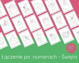 Łączenie po Numerach w zakresie do 50 – Świąteczna Edycja - 50 stron 