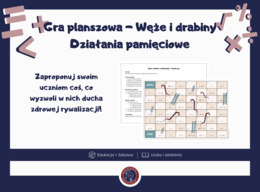 Gra planszowa | Działania pamięciowe | Klasa 4