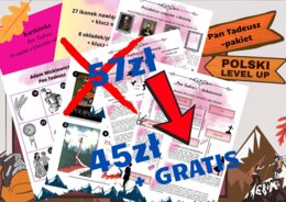 Pan Tadeusz_pakiet 3 elementów+Gratis_Polski Level Up