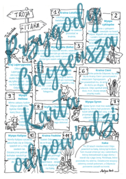 "PRZYGODY ODYSEUSZA": Etapy tułaczki bohatera *Rysunkowa karta pracy*