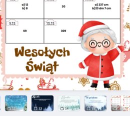 Matematyczny kalendarz adwentowy 2025 klasa 5