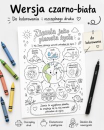 Notatka graficzna. Ziemia jako planeta życia