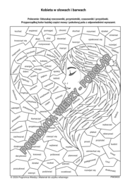 Kobieta w słowach i barwach - części mowy (kl.4-6)