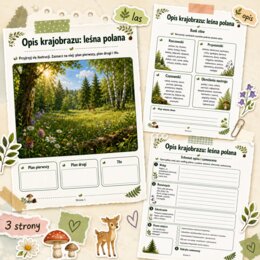Opis krajobrazu: leśna polana