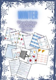 Winter - Vocabulary, activities, games
