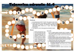 Tajemnice zdrowia- Gra planszowa dla klasy 4