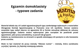 Egzamin ósmoklasisty  - typowe zadania