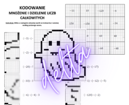 Halloween, Kodowanie - mnożenie i dzielenie liczb całkowitych klasa 5,6,7,8