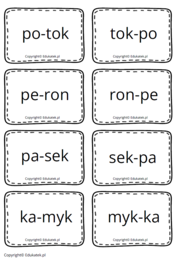 Sylabowy bałagan – nauka czytania, ćwiczenia słuchowe