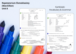 Repetytorium Macmillan - Unit 8 Podróżowanie i turystyka - Kartkowki - Grammar - Vocabulary short test