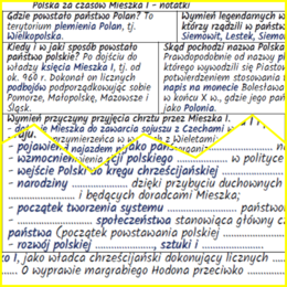 Polska za czasów Mieszka I – notatki i karta pracy