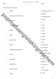 Junior Explorer 5 – Unit 4 – testy