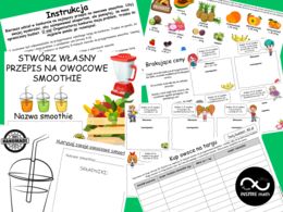 Projekt matematyczny: Stwórz własny przepis na owocowe smoothie. Zapisywanie i rozwiązywanie Równań. Nauczanie Oparte na Projektach (PBL) dla kl.6-8.