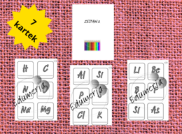 Proste karty z symbolami pierwiastków - DO KOLOROWANIA – idealne na lekcje chemii, powtórki, zastępstwa i zadania dla chętnych! Do pobrania i wydrukowania od razu