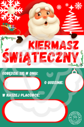 Uniwersalny plakat z okazji: "KIERMASZ ŚWIĄTECZNY"