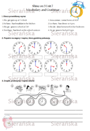 Shine on 3 Unit 7 Vocabulary and Grammar