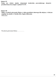 Zadania maturalne z geografii – Mapa