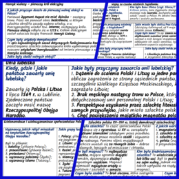 Polska XV–XVI w. Dzieje polityczne, ekonomia i gospodarka. NOTATKI