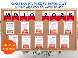 Międzynarodowy Dzień Języka Ojczystego — gazetka + girlanda (MDJO)