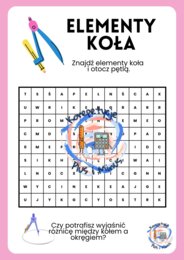 Wykreślanka elementy koła