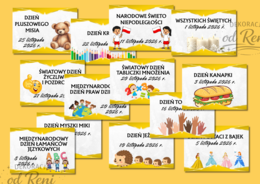 Kalendarz świąt, dni nietypowych i ważnych dat w roku szkolnym 2026/2027