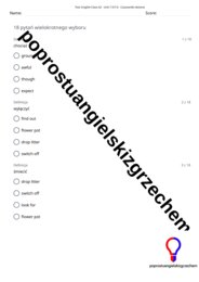 English Class A2 – Unit 7 – testy