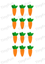 Marchewkowe pole – układanka logiczna dla dzieci