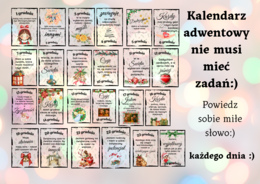 Kalendarz adwentowy-afirmacje
