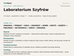 Stacje zadaniowe, klasa 8 (powtórka po klasie 7, liczby wymierne)