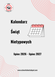 Kalendarz  Świąt Nietypowych lipiec 2026-lipiec 2027